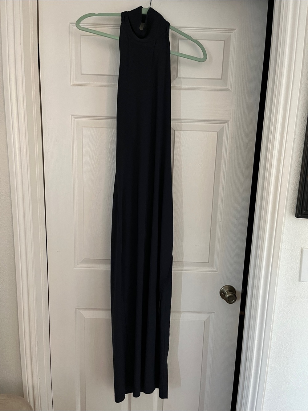 Norma Kamali Black Sleeveless High-Neck Midi Dress